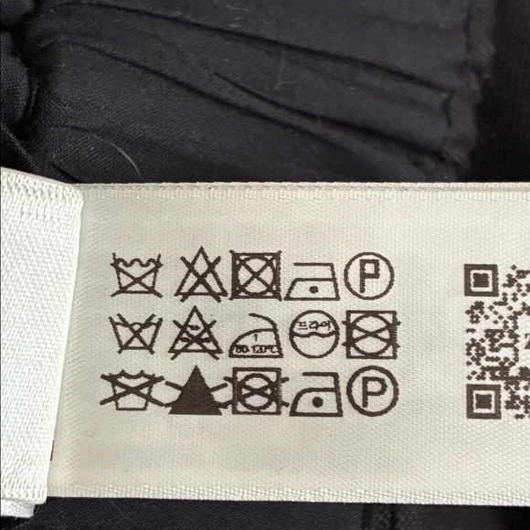 NWT. Zara SRPLS CRG PCKT PNT Black Wool Blend Mid-Rise Pants. Size XS. - Picture 14 of 14